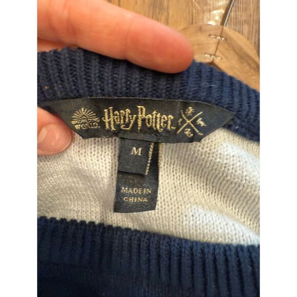 Harry Potter Navy Blue NYC Exclusive Yule Ball Pullover Sweater Size Medium - Picture 5 of 5